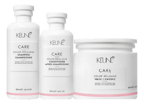 Kit Home Care Keune Color Brillianz Shampoo Conditioner Mask
