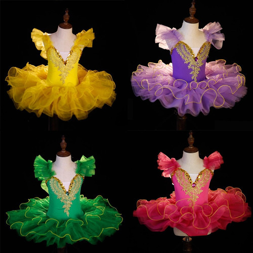 Vestido De Baile Con Tutú Ballet Para Niños Pequeños Rop