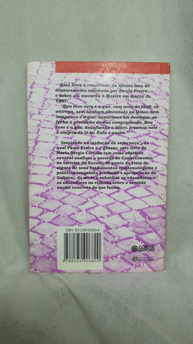Livro A Escola E O Conhecimento - Mario Sergio Cortella - Editora Cortez (Usado)
