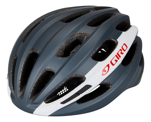 Giro Isode Mips - Casco De Ciclismo, Color Gris, Blanco Y Ro