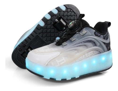 Zapatos De Patinaje Sobre Ruedas Luminosos Led Para Niños