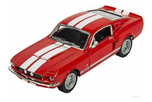 5  2007shelby Gt500escala 1: 38(rojo, Blanco), Diseo De Raya