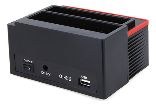 Dock Usb 2.0 Para Hdd Com Hub E Clone, Leitor De Cartão Incl