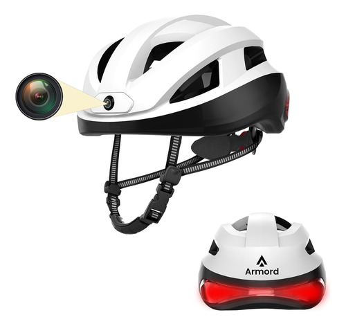 Armord - Casco Inteligente Para Bicicleta, Con Bluetooth Pa.