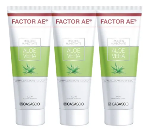Combo X3 Factor Ae Emulsion Aloe Vera X 200ml.