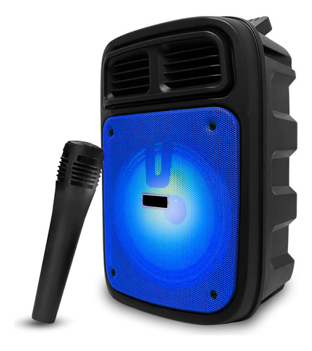 Caixa De Som Caixinha Bluetooth Som Portátil Potente Fm Usb Cor Azul 110v/220v