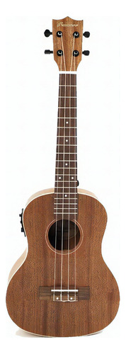 Ukulele Electroacústico Tenor Bamboo U-26-sapele-q Con Funda Color Marrón