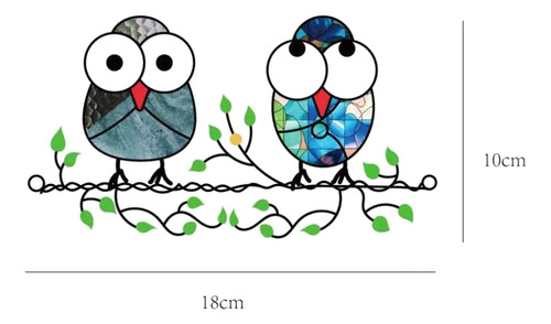 Panel De Atrapasoles Multicolor Con Forma De Búhos Para CoLG