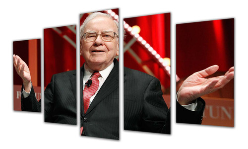 Cuadro 60x100cm Warren Buffet El Mejor Inversor Finanzas M3