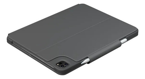 Teclado Logitech Slim Folio Pro Para iPad Pro Bluetooth Gris