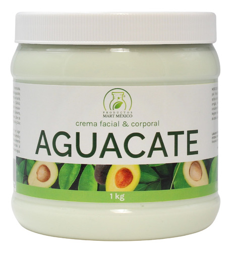 Crema Corporal Humectante Con Aceite De Aguacate (1 Kilo)