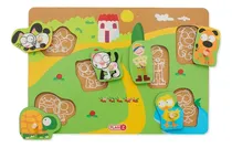 Comprar Juego Encastre Madera Con Agarre Didácticos Infantil Niños Color Mascotas