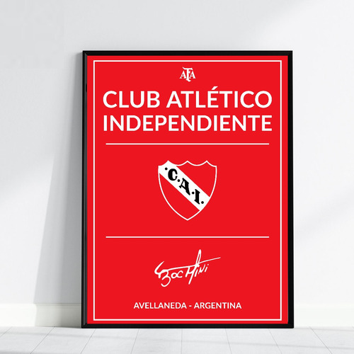 Cuadro Futbol Independiente Avellaneda 08 - Ideal Regalo