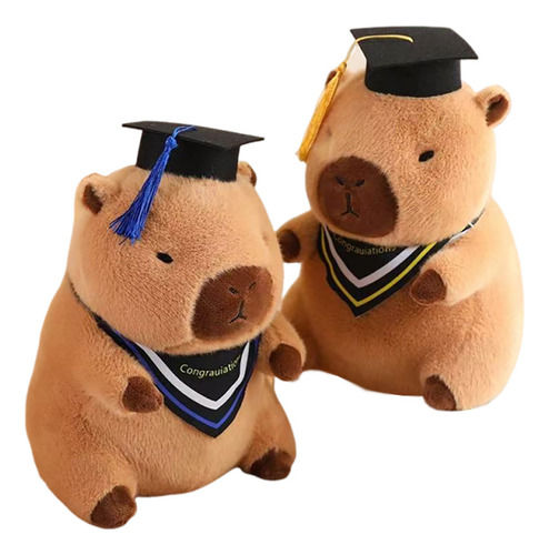 Muñeco De Carpincho De Peluche Con Gorra De Graduación, 2 Un