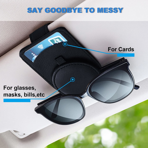 Cikoucin Sunglass Soporte For Car Visor,magnet Clip With