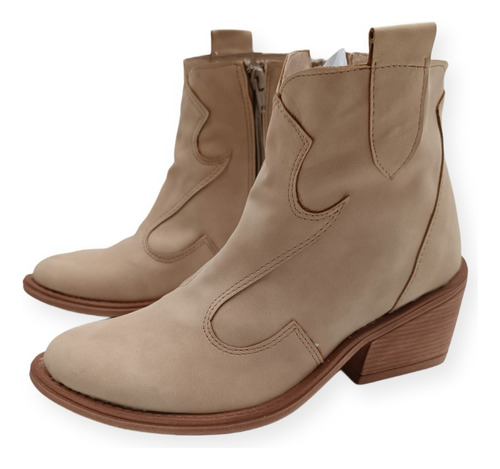 Botas Texana Caña Baja Invierno Texas Modessa Tendencia Dama