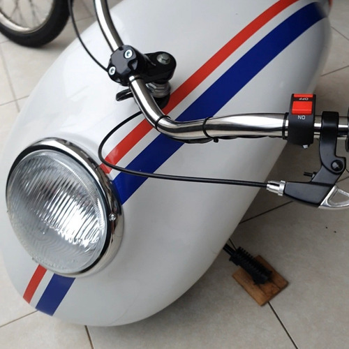 Mini Moto Fusca 210 Cilindradas Com Partida Elétrica.