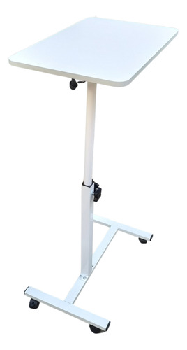Mesa Ajustable Multiuso Con Silla Taburete Blanco Y Negro