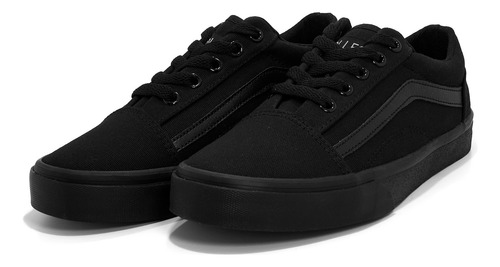 Tenis Collec 177 Old Skool All Black Todo Negro Clásico Retro Sk8 Unisex