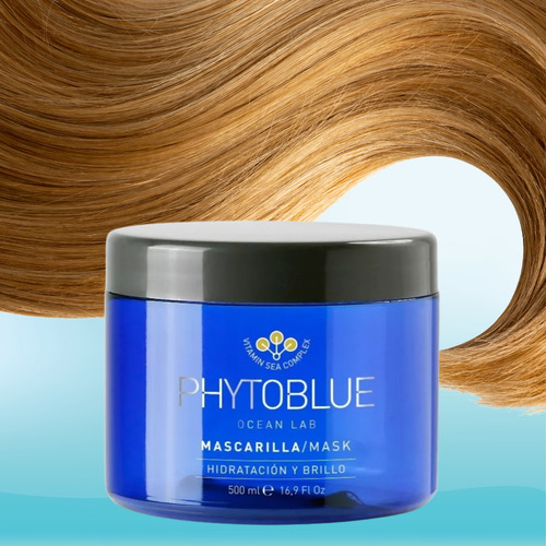 Mascarilla Tratamiento Hidratante Y Brillo Phytoblue 500 Ml