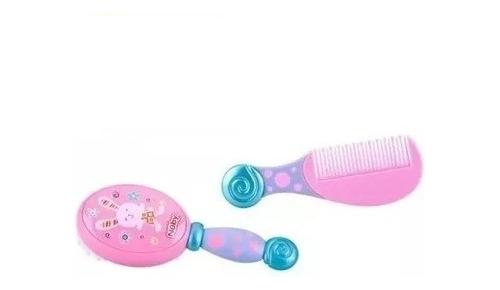 Set Cepillo Y Peine Para Bebe Nuby Anatomicos Bpa Free +0m