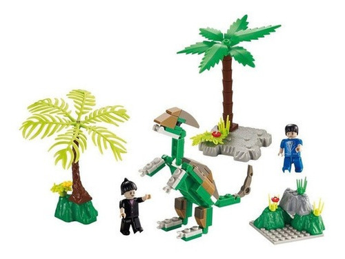 Blocos De Montar Dino Saga Operação Oviraptor Xalingo 112 Pç