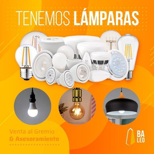 Foco De Emergencia Led 10w E27 Luz Emergencia Pack 3 Blanco Cálido