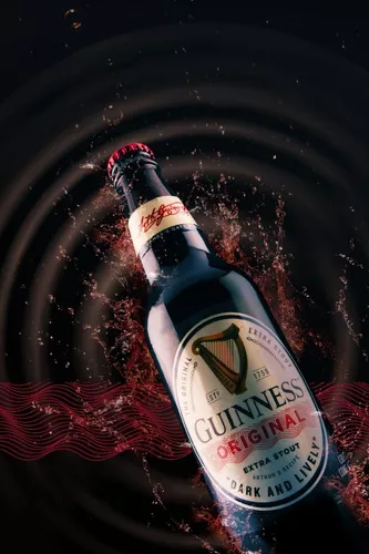 Guinness Original Cerveza Ale Negra Irlandesa Pack Botellas, 24 x 33cl :  : Alimentación y bebidas