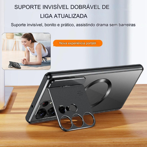 Case 360° Alumínio Future Para Galaxy S24 S23 S22 S21 Ultra