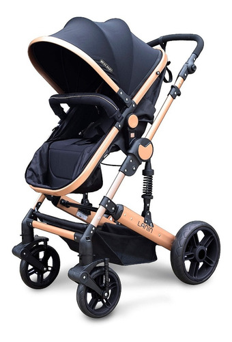 Coche Mega Baby Bebe Convertible Tres En Uno Con Huevito + Asiento Moisés Cuna Plegable Liviano