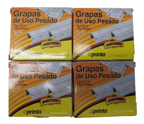 Grapas De Uso Pesado 23/15 Aprinta ( Pack De 4 Cajas)