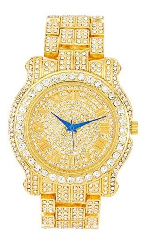 Reloj Para Hombre - Hip Hop Royalty Con Diamantes - L0504
