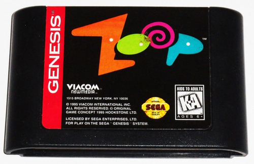 Imagen 3 de 7 de Zoop Sega Genesis Original Completo - Local Mg