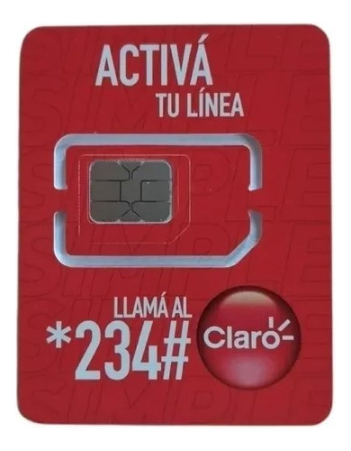 Chip Sim Claro - Prepago - 3 En 1 - 4g - Fácil Activación