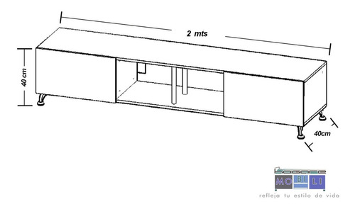 Centro De Entretenimiento London,hogare, Mueble Para Tv 90 Color Rustik Wood