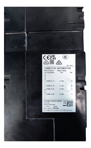 Disjuntor 3p 1250a 85ka 690v 3va2 3va2612-5hl32-0aa0 Siemens