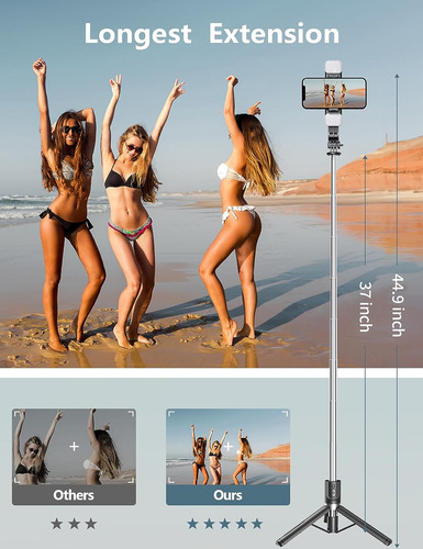 Palo Selfie Trípode Bluetooth Selfie Stick Control Remoto