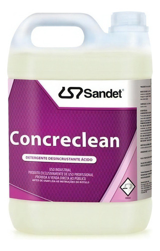 Concreclean 5l Sandet Removedor De Cimento Concreto