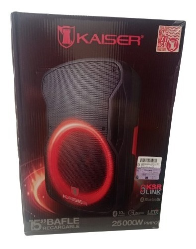 Imagen 6 de 7 de Bafle 15 Kaiser De 25000w Bluetooth Con Tripié Msa-7515mx