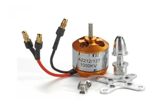 Motor Brushless A2212 1000kv 13t + Plug Banana Electronics