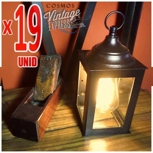 Aplique Pared Vintage Diseño Jardin Colonial Fanal Pack X19u Difusor Multidireccional Intemperie Hierro Fanal Led Patio