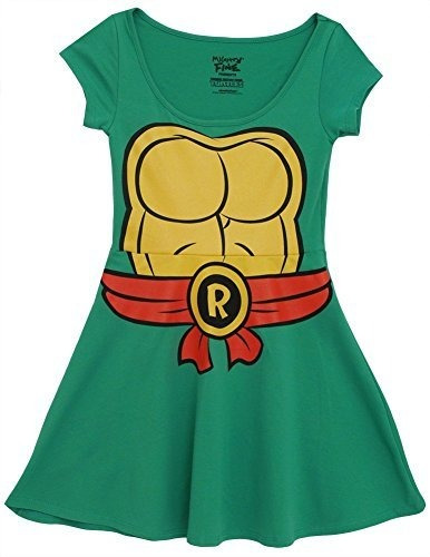 Las Tortugas Ninja Raphael Vestido Skater De Vestuario (juni