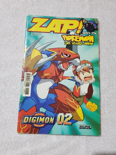 Revista Zap N°5 Pokemon, Los Viajes De Johto, Digimon 02 Mon