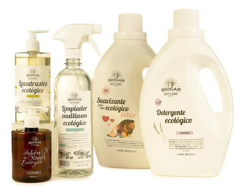 Kit Ecológico Detergente Suavizante Jabon Lavatrastes