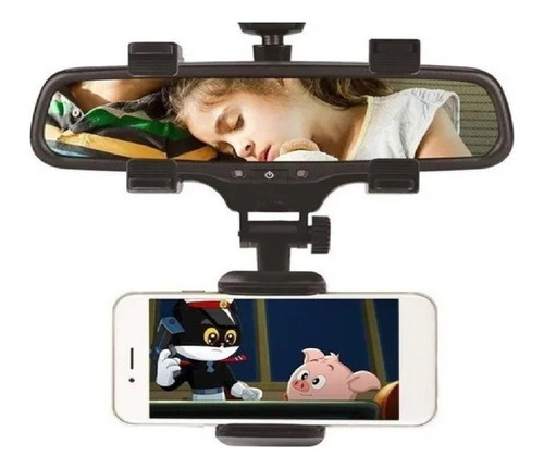 Soporte Porta Celular Para Retrovisor De Auto