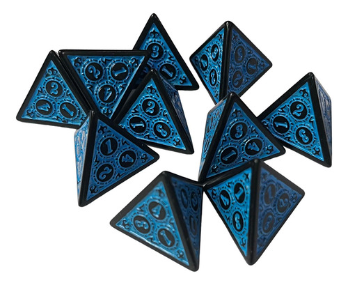 2 Dados De Varios Lados Dados De Acrílico Juegos De Azul