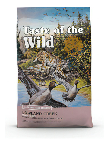 Taste Of The Wild Lowland Creek Feline 14 Lb Alimento Para Gatos A Base De Codorniz Y Pato Libre De Granos 6.35kg