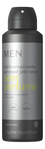 Desodorante Antitranspirante Aerossol Sem Perfume Men 75g Fragrância Amadeirado