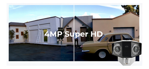 Kit Câmera 4k 180° Monitoramento Timelapse Solar Sem Fio