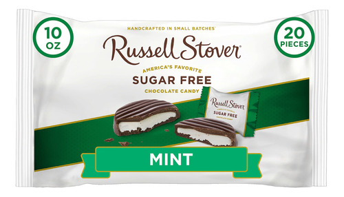 Russell Stover Empanadas De Menta Sin Azucar Con Stevia, Bol